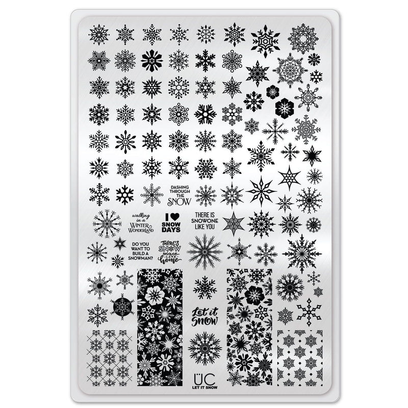UberChic Beauty Let It Snow Stamping Plate