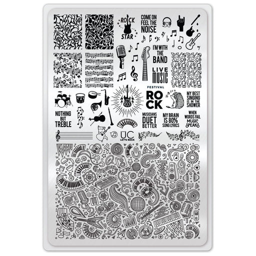 UberChic Beauty Let's Rock Stamping Plate