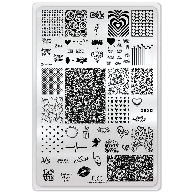 UberChic Beauty Love and Marriage-03 Stamping Plate