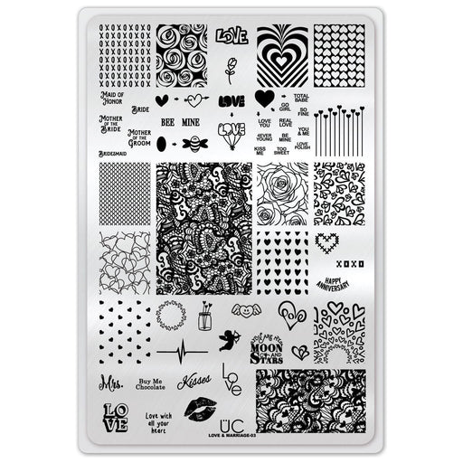 UberChic Beauty Love and Marriage-03 Stamping Plate