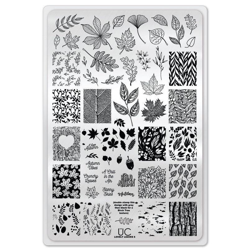 UberChic Beauty Lovely Leaves-06 Stamping Plate