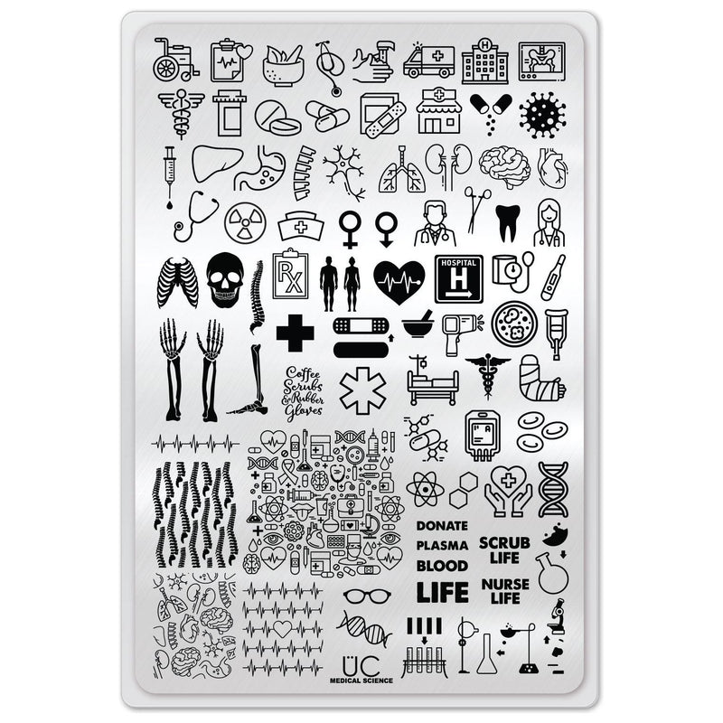 UberChic Beauty Medical Science Stamping Plate