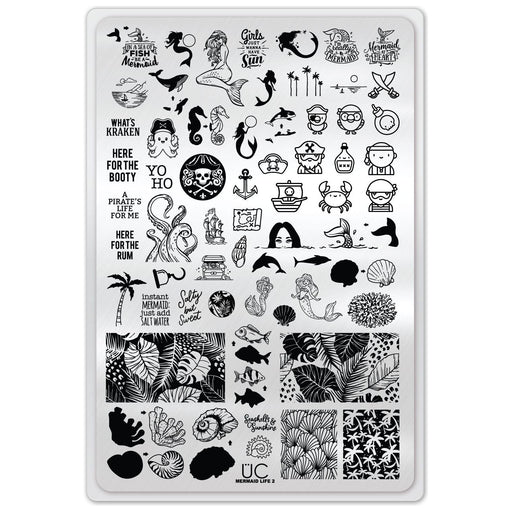 UberChic Beauty Mermaid Life-02 Stamping Plate