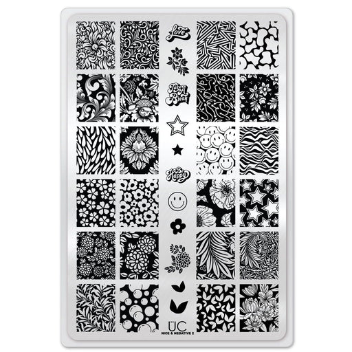 UberChic Beauty Nice & Negative-02 Stamping Plate