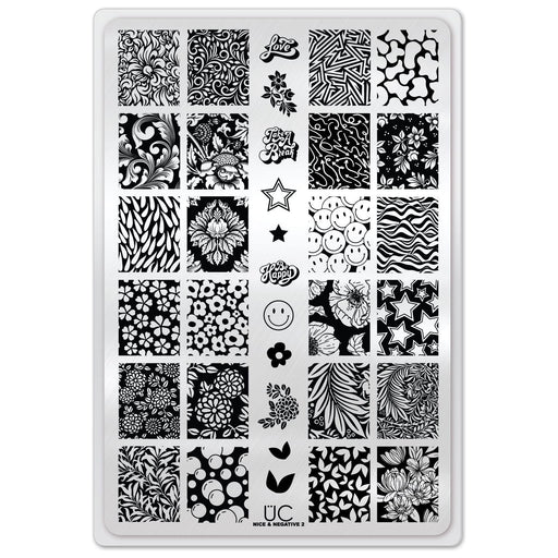 UberChic Beauty Nice & Negative-02 Stamping Plate