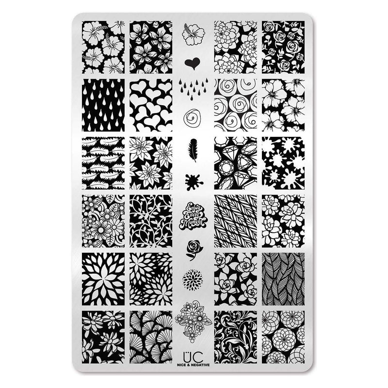 UberChic Beauty Nice & Negative Stamping Plate