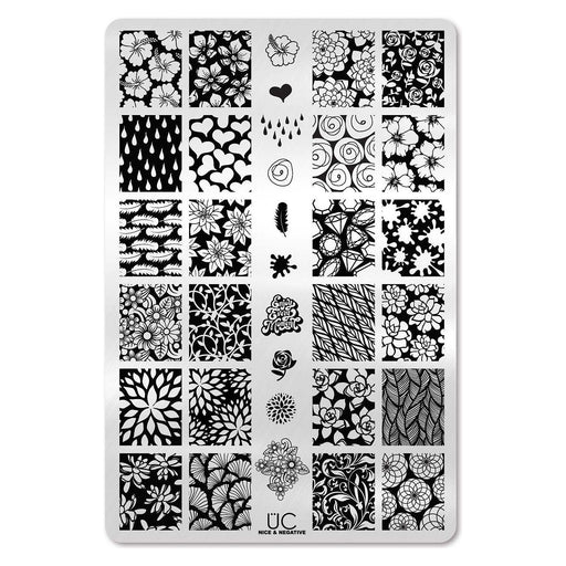 UberChic Beauty Nice & Negative Stamping Plate