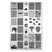 UberChic Beauty Out of Africa-01 Stamping Plate