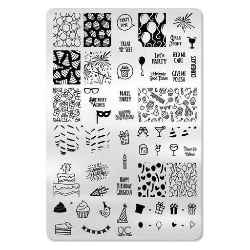 UberChic Beauty Party Time Stamping Plate