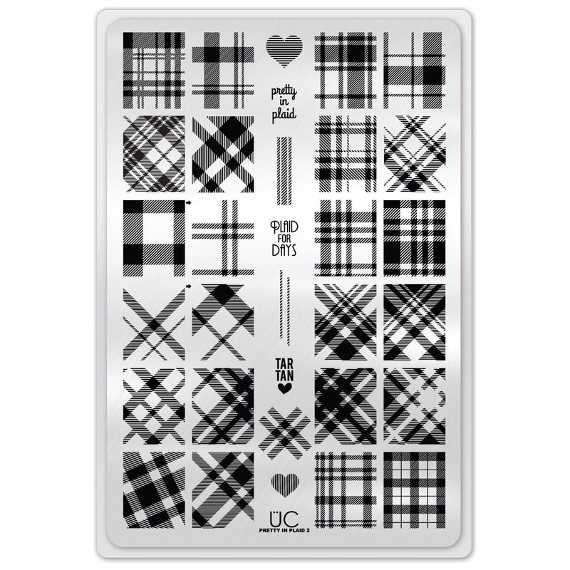 UberChic Beauty Pretty In Plaid-02 Stamping Plate