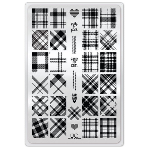 UberChic Beauty Pretty In Plaid-02 Stamping Plate