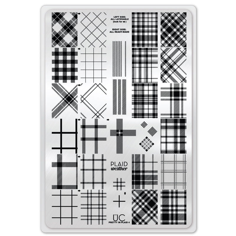 UberChic Beauty Pretty In Plaid-04 Stamping Plate