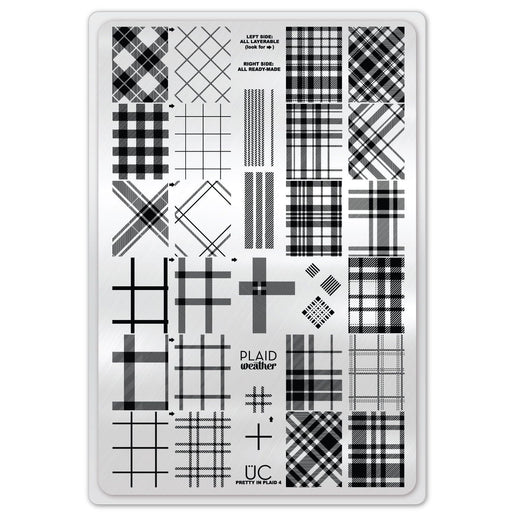 UberChic Beauty Pretty In Plaid-04 Stamping Plate
