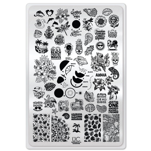 UberChic Beauty Seashells & Sunshine Stamping Plate
