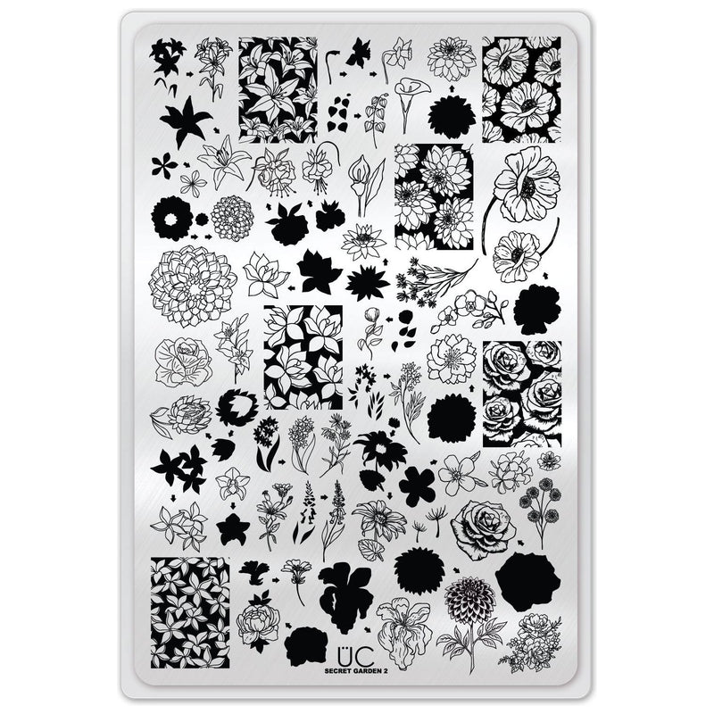 UberChic Beauty Secret Garden-02 Stamping Plate