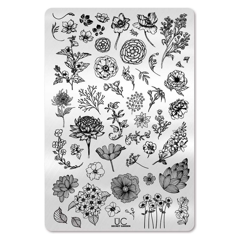 UberChic Beauty Secret Garden-01 Stamping Plate