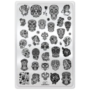 UberChic Beauty Sugar Skulls-01 Stamping Plate
