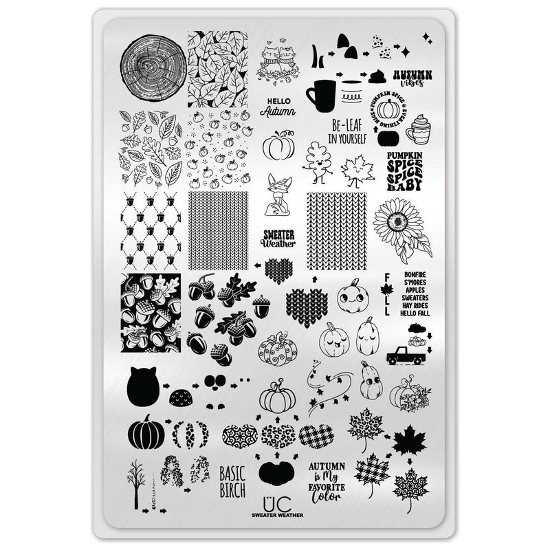 UberChic Beauty Sweater Weather Stamping Plate