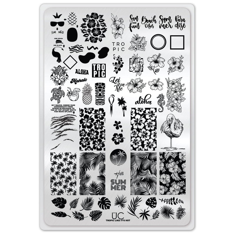 UberChic Beauty Tropic Like It's Hot Stamping Plate