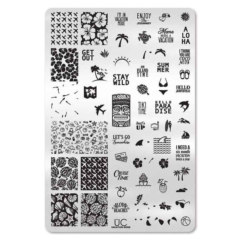 UberChic Beauty Vacation Mode Stamping Plate