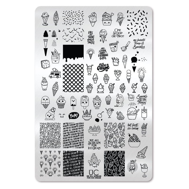 UberChic Beauty We All Scream For Ice Cream Stamping Plate