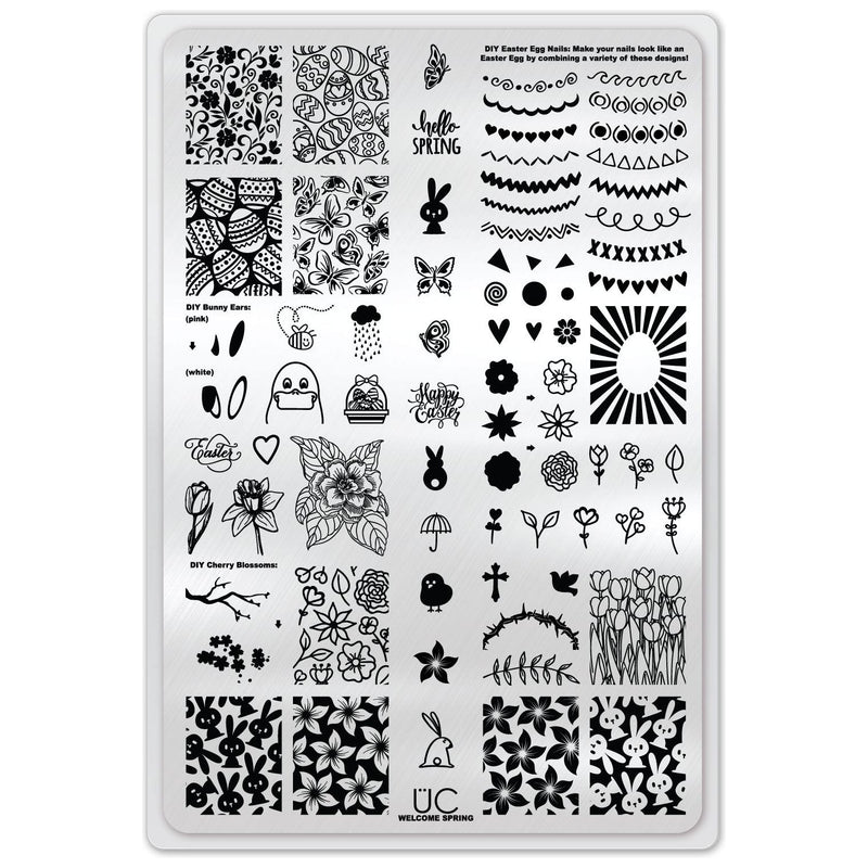 UberChic Beauty Welcome Spring Stamping Plate