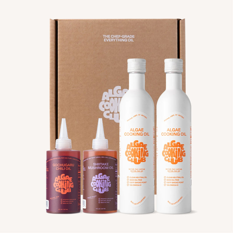 Algae Cooking Club The Club Bundle Oil Rosy Brown 4 Bottles