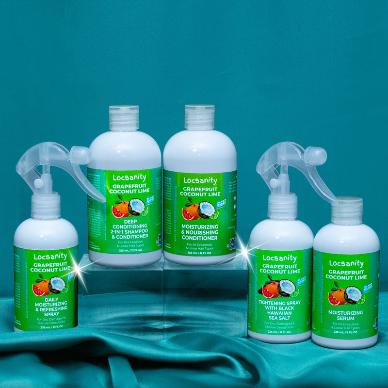 Locsanity Grapefruit Coconut Lime Loccare Bundle Locking & Tightening & Moisturizing
