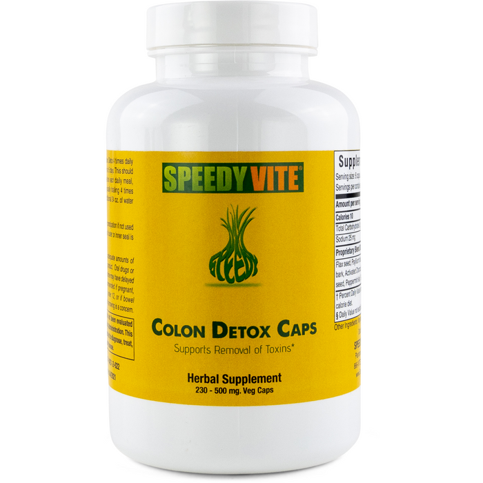 Speedyvite® Colon Detox (230 Veg Capsules) Supports Natural Removal Of Toxins* Organic & Wildcrafted Made In Usa Free Expedited