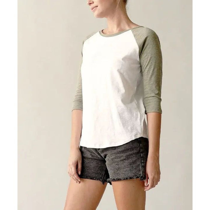 Cotton  Vintage Raglan Top