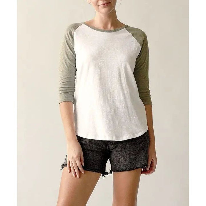 Cotton  Vintage Raglan Top