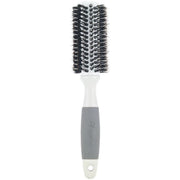 Creative Pro Hair Tools Ceramic Barrel Round Boar Bristle & Nylon Mix Hair Brush Hair Brush White Smoke 102-BP (2")