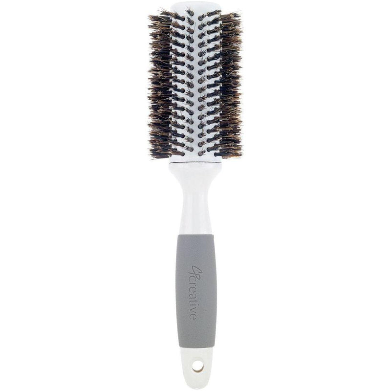 Creative Pro Hair Tools Ceramic Barrel Round Boar Bristle Hair Brush for Thick Hair Hair Brush