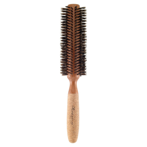 Creative Pro Hair Tools Eco-Friendly Extended 6" Long Cork Barrel Round Hair Brush Hair Brush