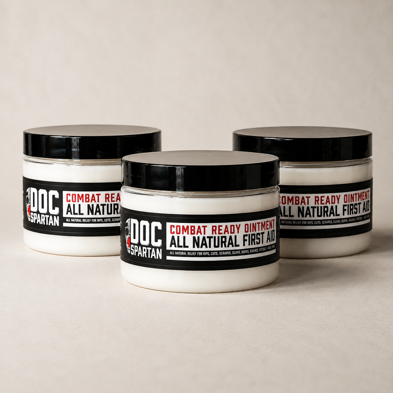 Doc Spartan® Combat Ready Ointment - Bunker Bundle Combat Ready Ointment Light Gray