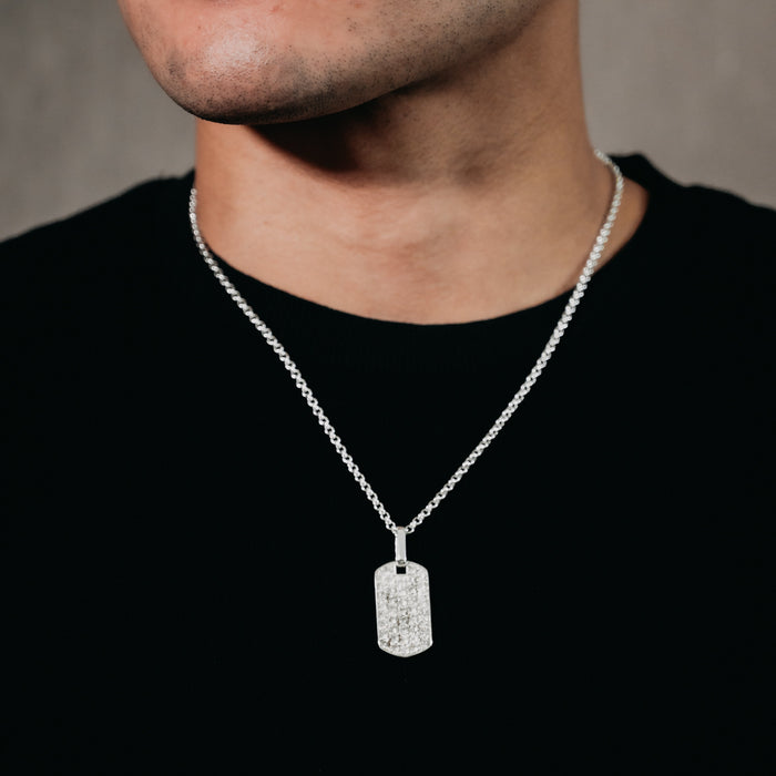 Invictus Tag Pendant (Silver)