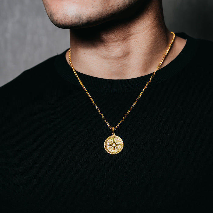 Compass Pendant (Gold)