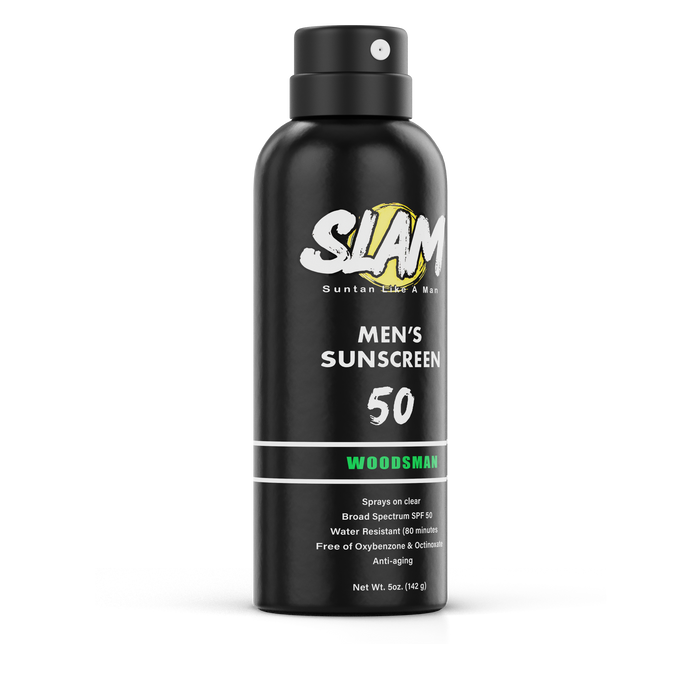 WoodsMan Spray 50 by Slam Sunscreen