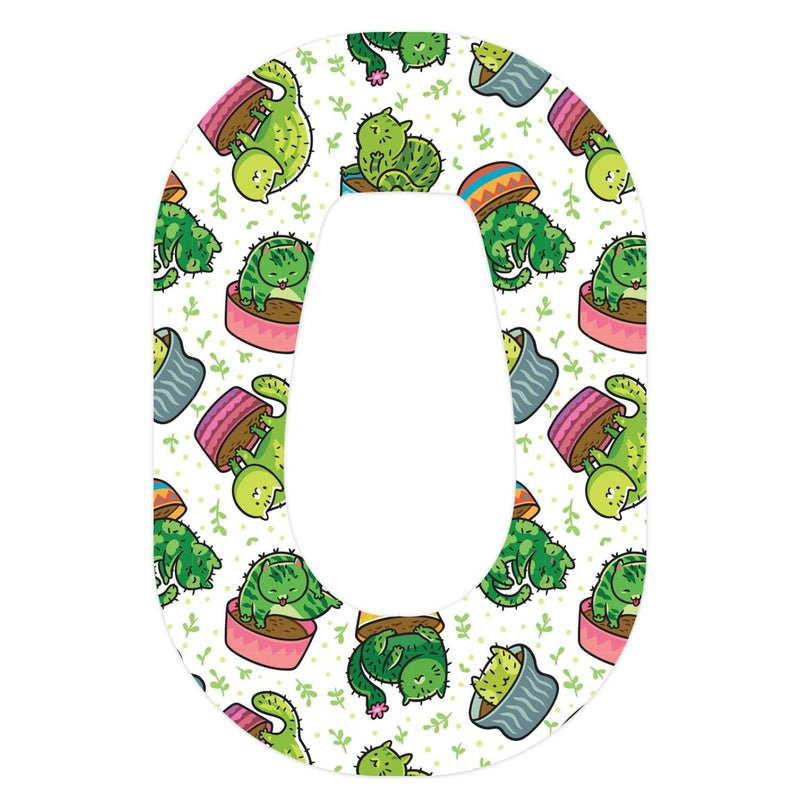 Peelz Cactus Cat Dexcom G6 Patch Tape - Pump Peelz Patch Medical Tape