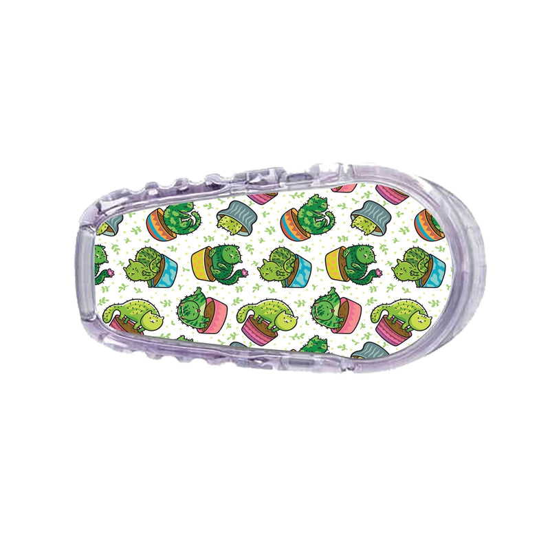 Peelz Cactus Cat Sticker Designed for the DEXCOM Transmitter Peelz/Stickers