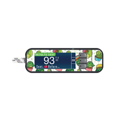 Peelz Cactus Cat Sticker for Bayer Contour Next Glucometer Peelz/Stickers