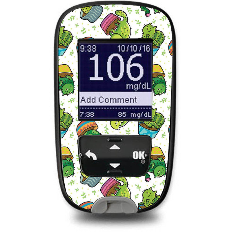 Peelz Cactus Cat Sticker for the Accu-Chek Guide Glucometer Peelz/Stickers