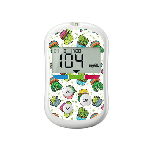 Peelz Cactus Cat for OneTouch Verio Flex Glucometer Peelz/Stickers