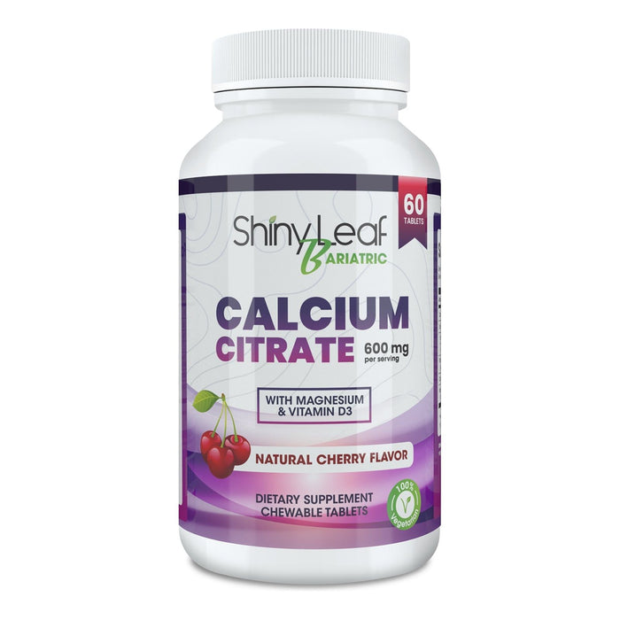 Shiny Leaf - Bariatric Calcium Citrate 600 Mg Chewable Tablets