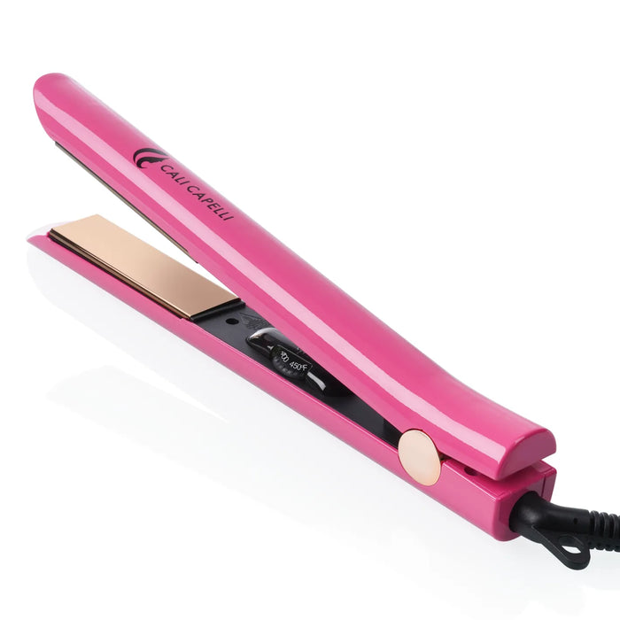 Pro-Series 1″ Titanium Hair Straightener Pink by Calicapelli Hair Tools