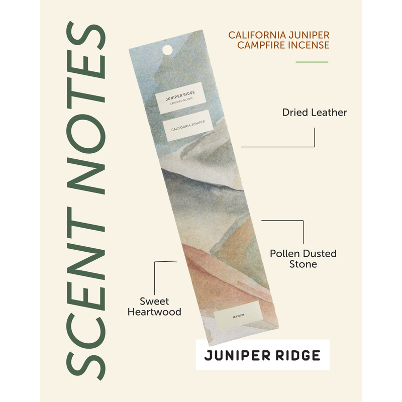 Juniper Ridge California Juniper Campfire Incense (20 Sticks) 3-Pack Incense