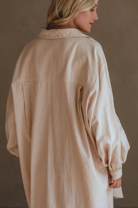 Calin Long Sleeve Oversized Shirt