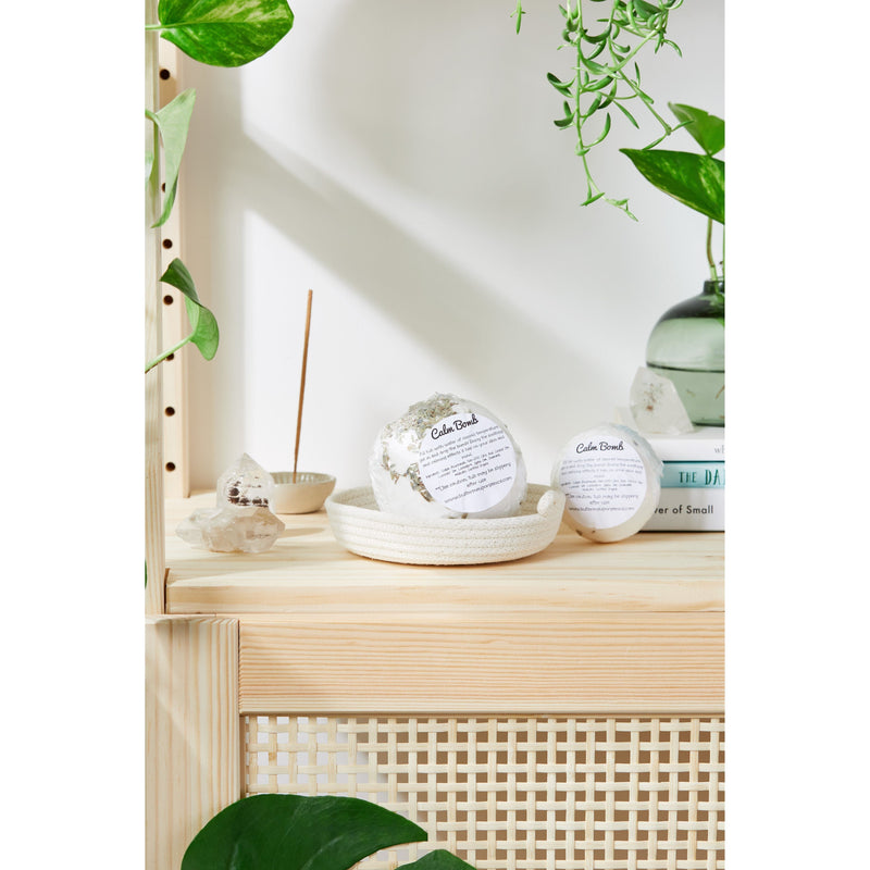 Butter Me Up Organics Organic Bath Bomb Calm Bomb- TWO SIZES lavender and chamomile bath fizzie Bath