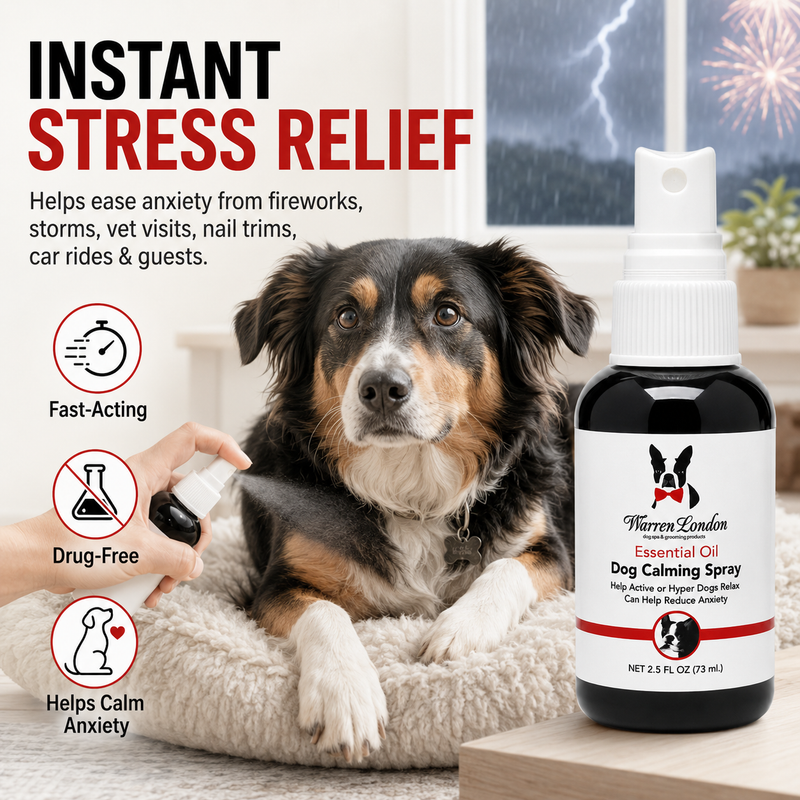 Warren London Essential Oil Dog Calming Spray Spa Product Lavender