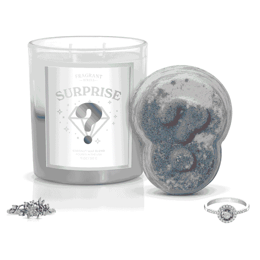 Fragrant Jewels Surprise - Candle and Bath Bomb Set Bundle (Candle & Bath Bomb)